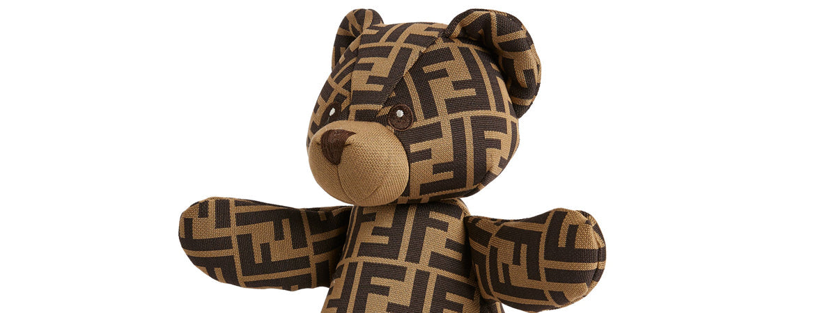 Fendi Baby Brown Logo Teddy Bear