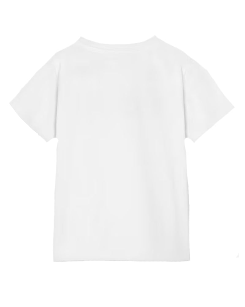 Girls White Floral Logo T-Shirt