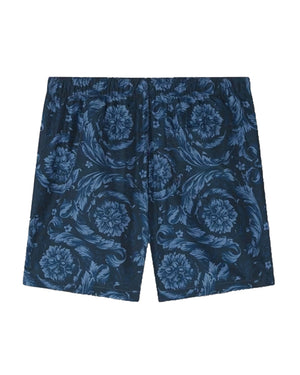 
  
    Versace
  
 Boys Blue Barocco Swim Shorts