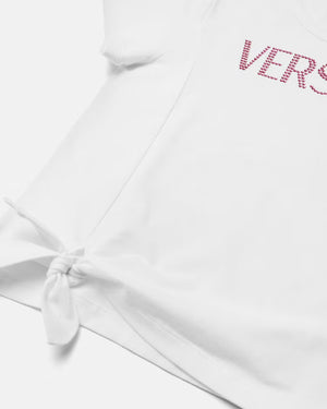 
  
    Versace
  
 Girls White Logo T-Shirt
