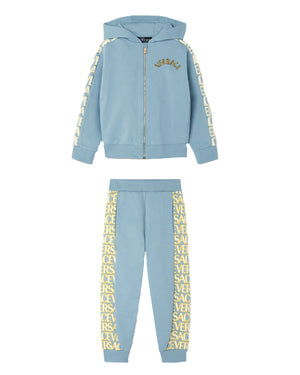 
  
    Versace
  
 Boys Blue All Over Tracksuit