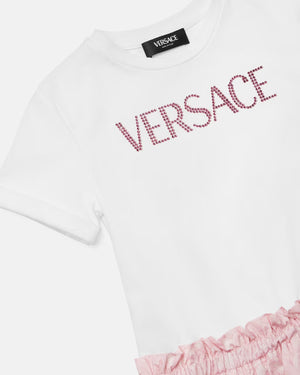 
  
    Versace
  
 Girls Pink Barocco Dress