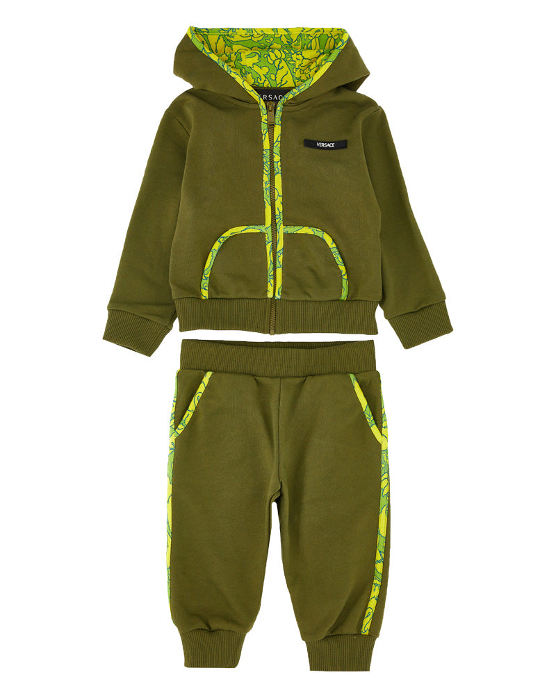 Baby Boys Green Tracksuit