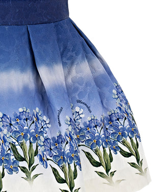 
  
    Monnalisa
  
 Girls Blue Floral Skirt