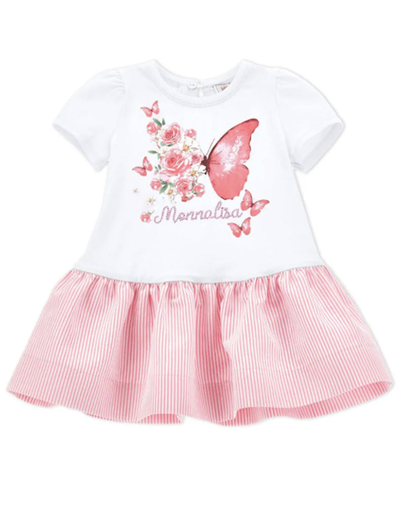 Baby Girls White Butterfly Dress