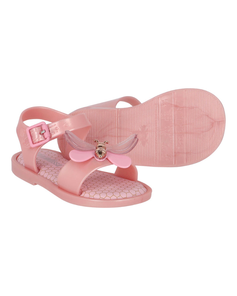 Girls Pink Mar Bugs Sandals