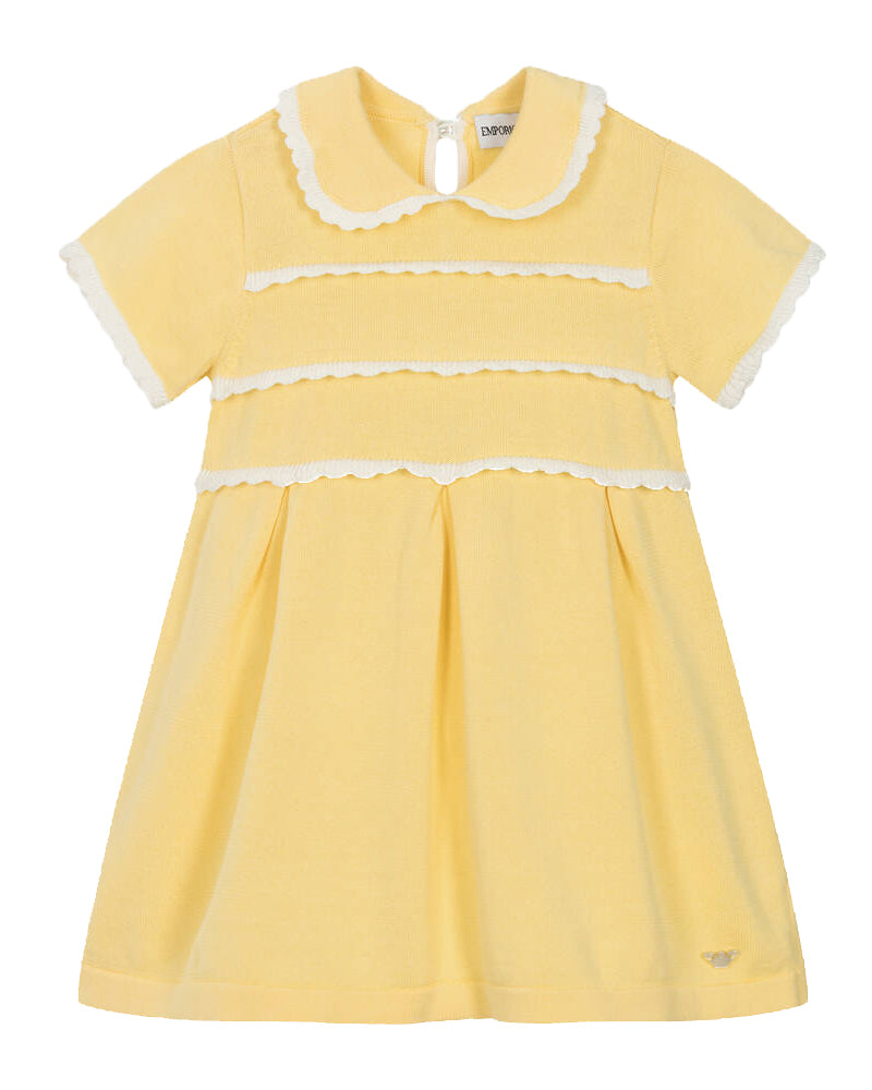 Baby Girls Yellow Knit Dress