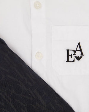 
  
    Emporio
  
    Armani
  
 Baby Boys White/Navy Shirt & Short Set