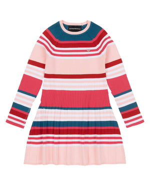 
  
    Emporio
  
    Armani
  
 Girls Pink/Multi-Print Knit Dress