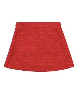 
  
    Emporio
  
    Armani
  
 Girls Red Logo Skirt