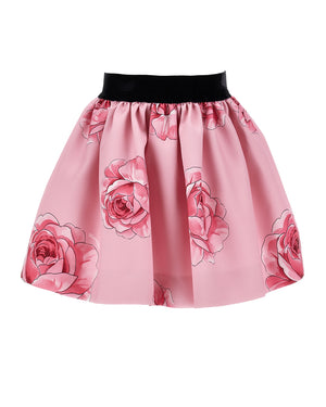 
  
    Monnalisa
  
 Girls Pink Floral Skirt