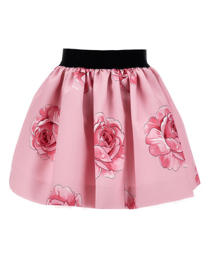 
  
    Monnalisa
  
 Girls Pink Floral Skirt