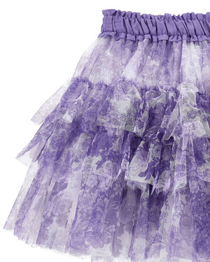 
  
    Monnalisa
  
 Girls Purple Tulle Skirt