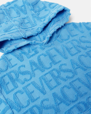 
  
    Versace
  
 Boys Blue All Over Towel Sweatshirt