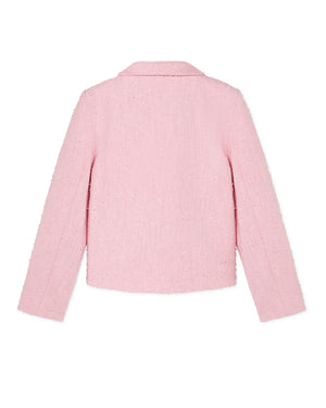 
  
    Versace
  
 Girls Pink Tweed Blazer