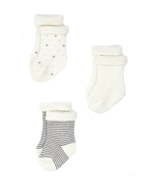 
  
    Petit
  
    Bateau
  
 Baby Ivory 3 Pack Sock Set