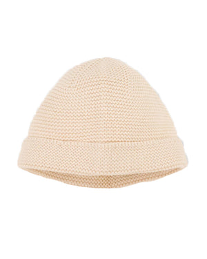 
  
    Petit
  
    Bateau
  
 Baby Ivory Cotton Knit Hat