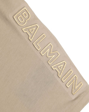
  
    Balmain
  
 Baby Beige Logo T-Shirt