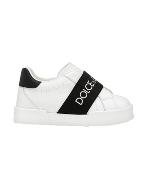
  
    Dolce
  
    &
  
    Gabbana
  
 Toddler White Band Sneakers