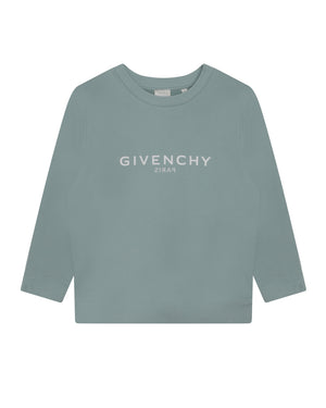 
  
    Givenchy
  
 Boys Blue Logo Sweatshirt