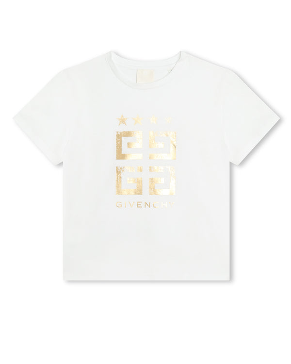 Girls White 4G T-Shirt