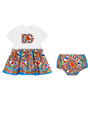 
  
    Dolce
  
    &
  
    Gabbana
  
 Baby Girls Multi/Print Carretto Dress