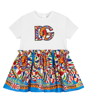 
  
    Dolce
  
    &
  
    Gabbana
  
 Baby Girls Multi/Print Carretto Dress