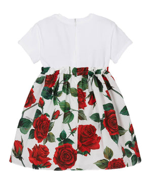 
  
    Dolce
  
    &
  
    Gabbana
  
 Baby Girls Red/White Rose Print Dress