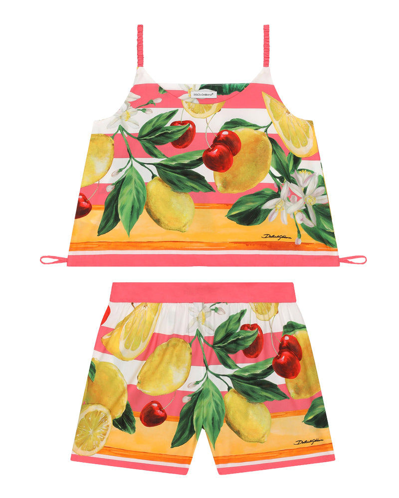 Girls Lemon &amp; Garden Print Set