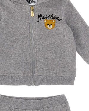 
  
    Moschino
  
 Baby Grey Hooded Tracksuit