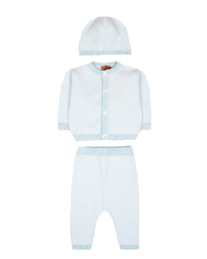 
  
    Missoni
  
 Baby Boys Blue 3 Piece Outfit Set