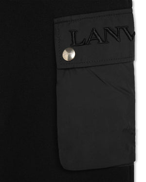 
  
    Lanvin
  
 Boys Black Track Pants