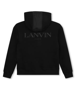 
  
    Lanvin
  
 Boys Black Hooded Sweater
