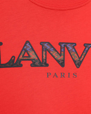 
  
    Lanvin
  
 Boys Red Logo T-Shirt