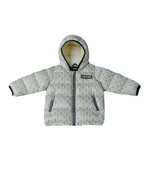 Mackage Kids Baby Ivory Monogram Noko Jacket - Main Image