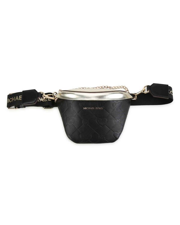 MICHAEL KORS ブラック レザー ボディバッグ ファニーパック Michael Kors Women's Belt Bag, Waist Fanny Pack Black MK
