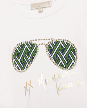 
  
    Michael
  
    Kors
  
 Girls White Sunglasses Top