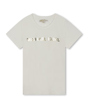 
  
    Michael
  
    Kors
  
 Girls Ivory Logo T-Shirt