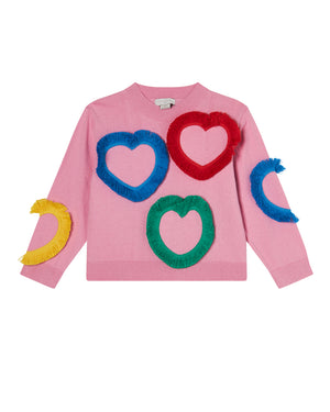 
  
    Stella
  
    Mccartney
  
    Kids
  
 Girls Pink Heart Sweater