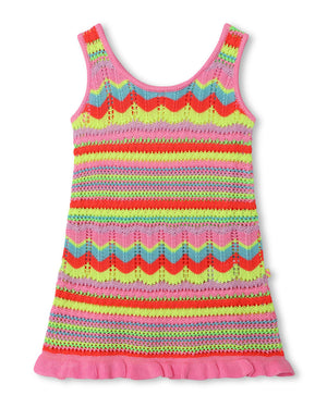 
  
    Billieblush
  
 Girls Multi/Print Crochet Knit Dress