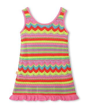 
  
    Billieblush
  
 Girls Multi/Print Crochet Knit Dress