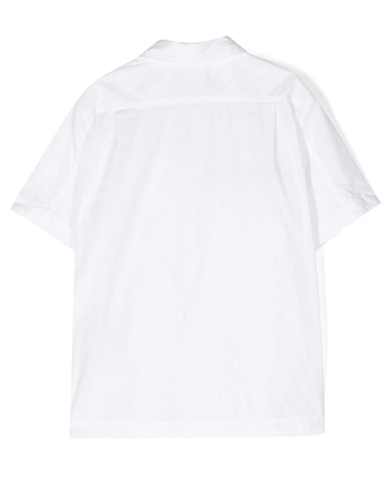 Boys White Short Sleeve Shirt