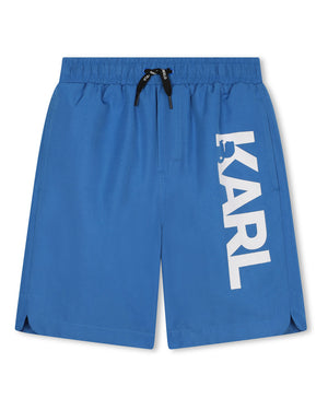 
  
    Karl
  
    Lagerfeld
  
    Kids
  
 Boys Blue Swim Shorts