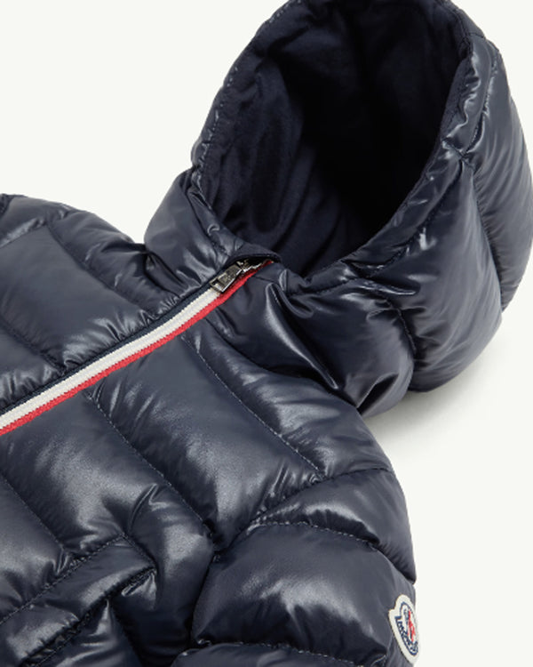 MONCLER kidsフード付きネイビージャケット6歳 Moncler Kids Enfant Baby Boys Navy New Aubert Down Jacket