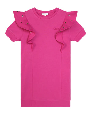 
  
    Chloé
  
 Girls Fuchsia Dress