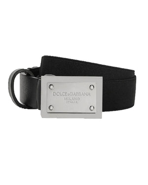 
  
    Dolce
  
    &
  
    Gabbana
  
 Black Plated Belt