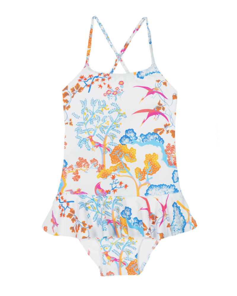 Girls Sea Life Multi/Print Swimsuit