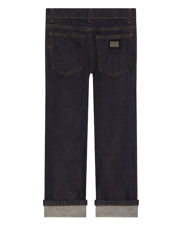 Dolce & Gabbana Kids Boys Blue Denim