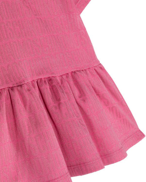 
  
    Moschino
  
 Baby Girls Fuchsia Logo Dress