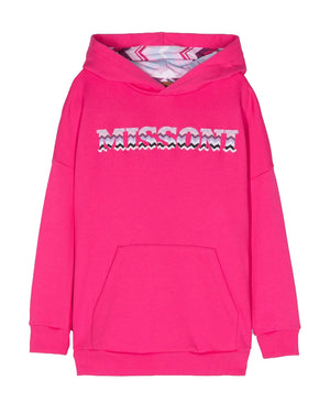 
  
    Missoni
  
 Girls Fuchsia Hooded Sweatshirt